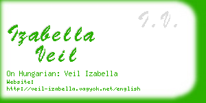 izabella veil business card